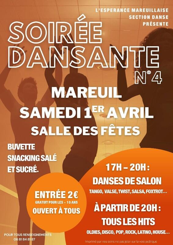 soirée dansante Mareuil
