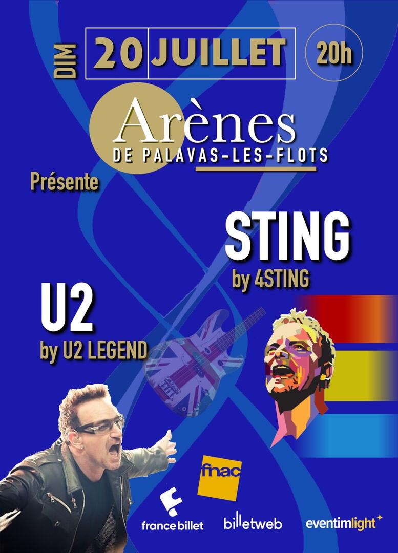 Affiche U2 - Sting Palavas