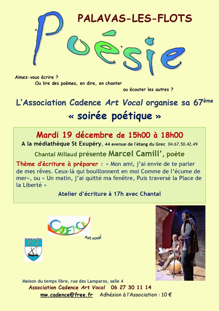 Affiche soirée poésie