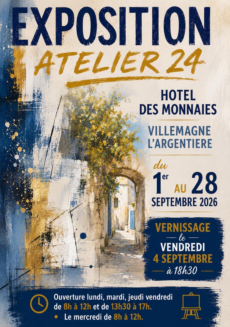 SEPT VILLEMAGNE exosition Atelier 24 vernissage le 04 09