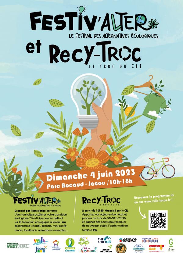 FESTIV’ALTER ET RECY-TROC : LA JOURNÉE DES ALTERNATIVES ÉCOLOGIQUES !