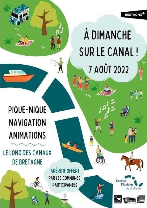 A dimanche sur le canal - 7aout2022 ©Escales Fluviales de Bretagne