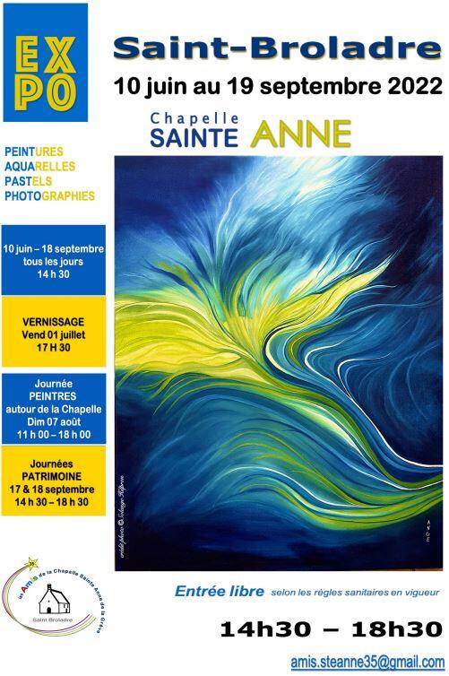 Affiche Chapelle Sainte-Anne 2022