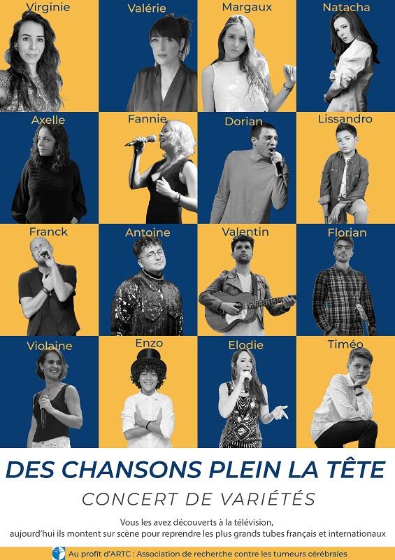 Affiche Des Chansons plein la tête 4aout22