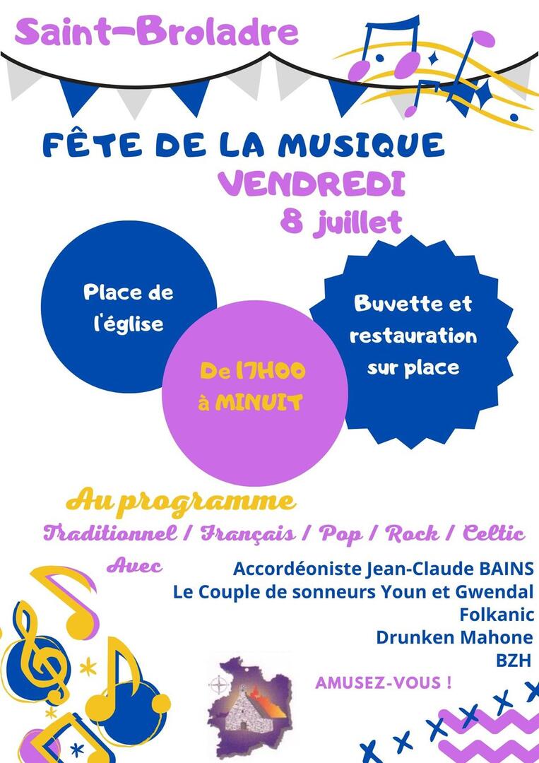 Affiche Fête de la Musique 8Juill2022