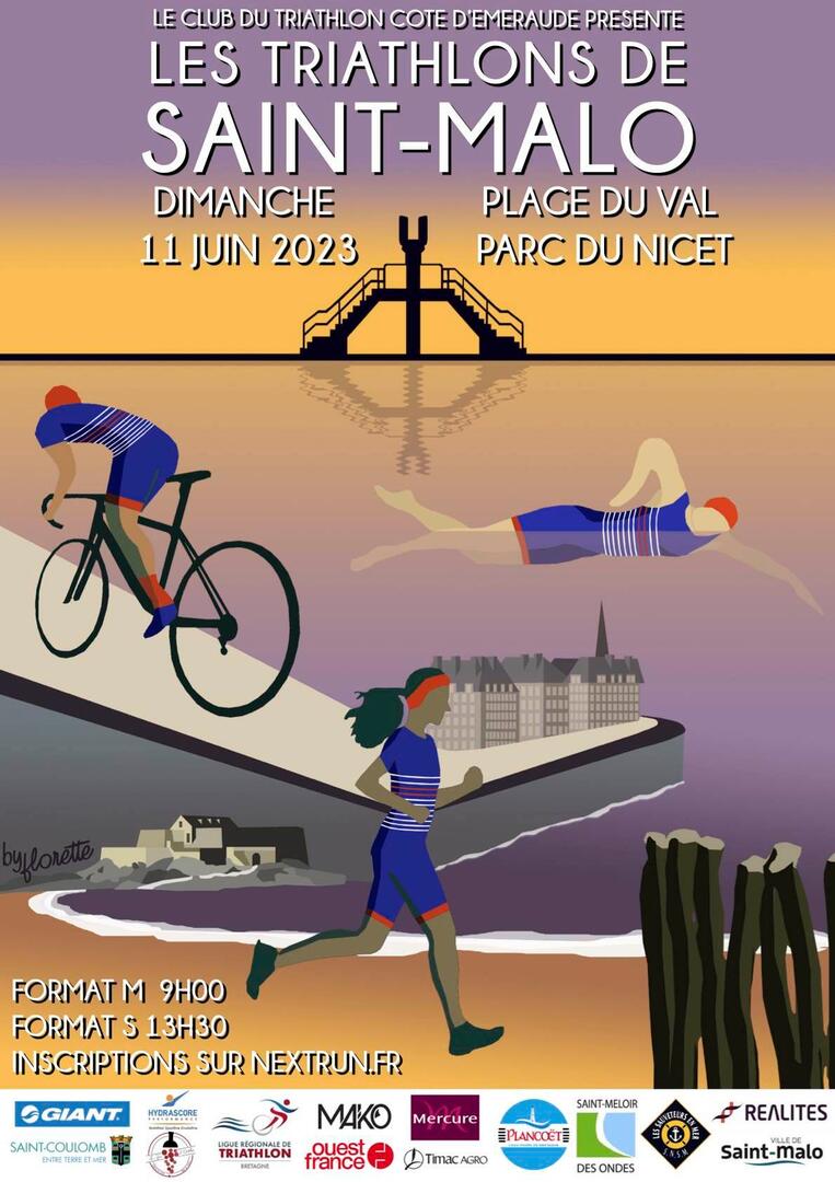 Affiche triathlon - 11juin2023