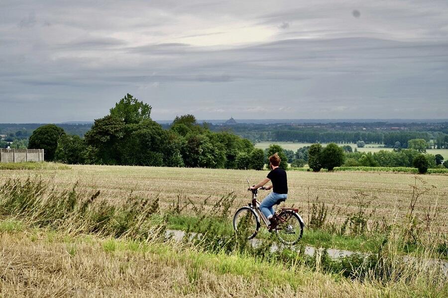 Balade à vélo en baie du Mont St Michel