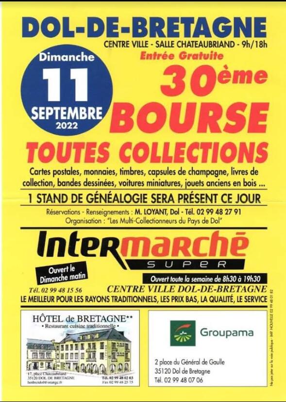 Bourse toutes collection 11sept2022