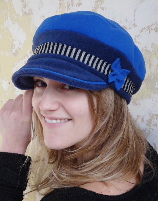 Casquette Miss encre et bleu