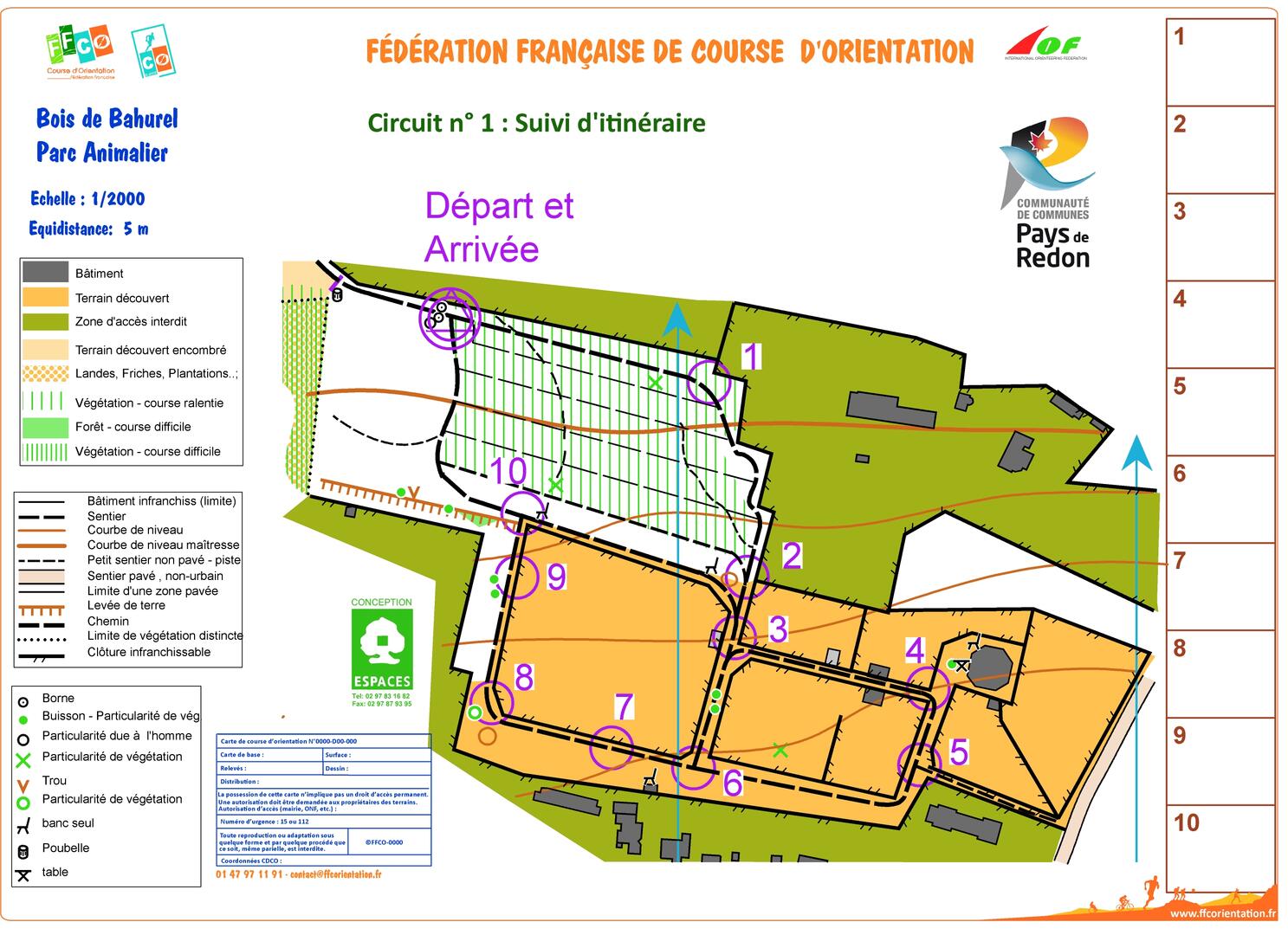 Circuit n° 1 Suivi itinéraire