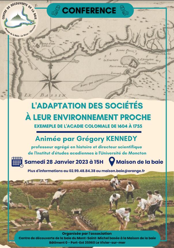 Conférence Grégory KENNEDY Maison de la baie samedi 28Janvier2023