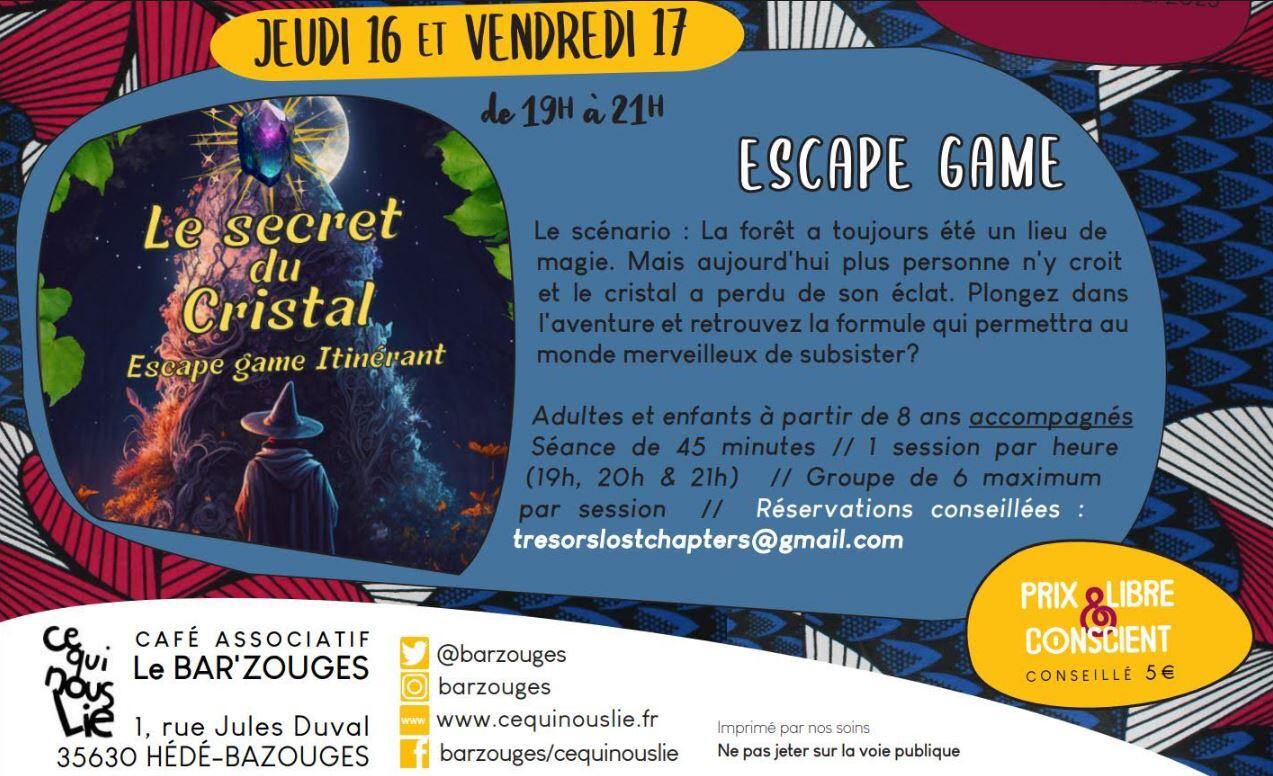 Escape game 16-17fev