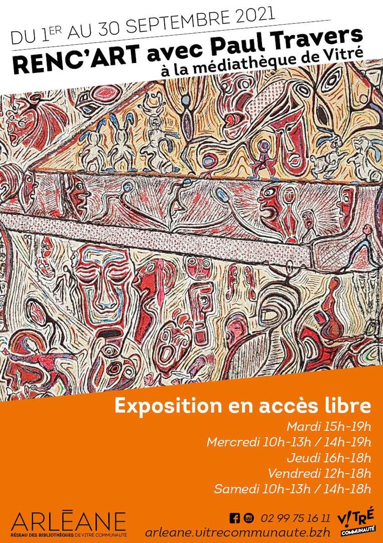 Exposition Renc'Art avec Paul Travers - 1er au 30 sept