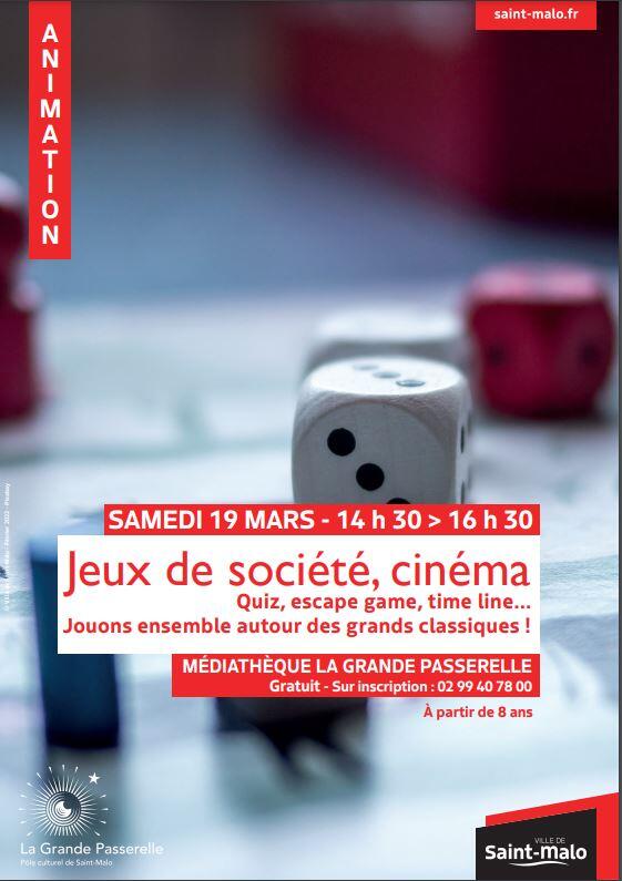 Jeux de société, cinéma 19 mar2022