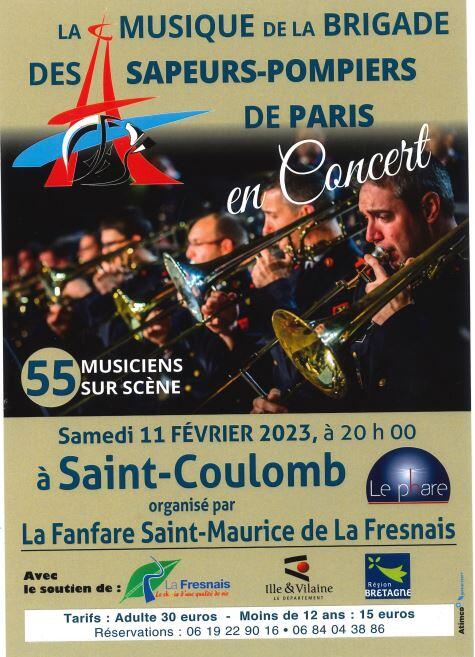 La musique de la brigade des sapeurs-pompiers de Paris 11fev2023