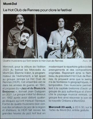 Hot Club de Rennes au Mont Dol