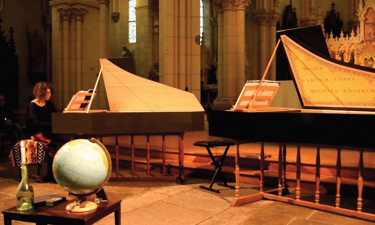 Musique baroque à 2 clavecins - © Cie La Pie qui joue