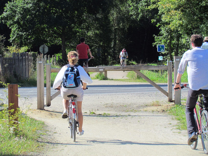 Cyclotouristes sur la V3