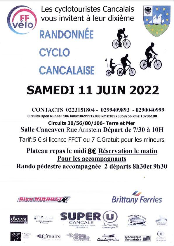 Randonnée cyclo 11juin2022