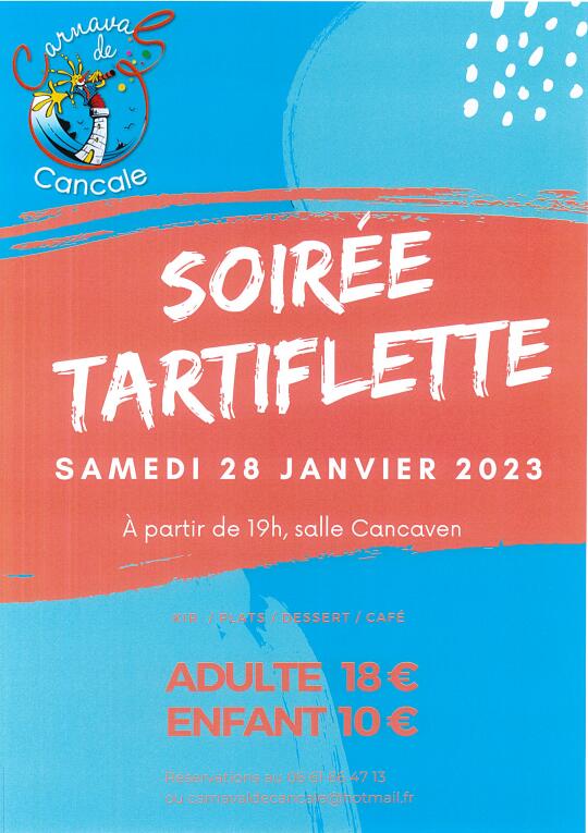 Soirée tartiflette 28janv2023