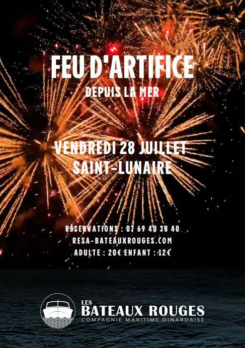 feu d'artifice depuis la mer 28juill2023
