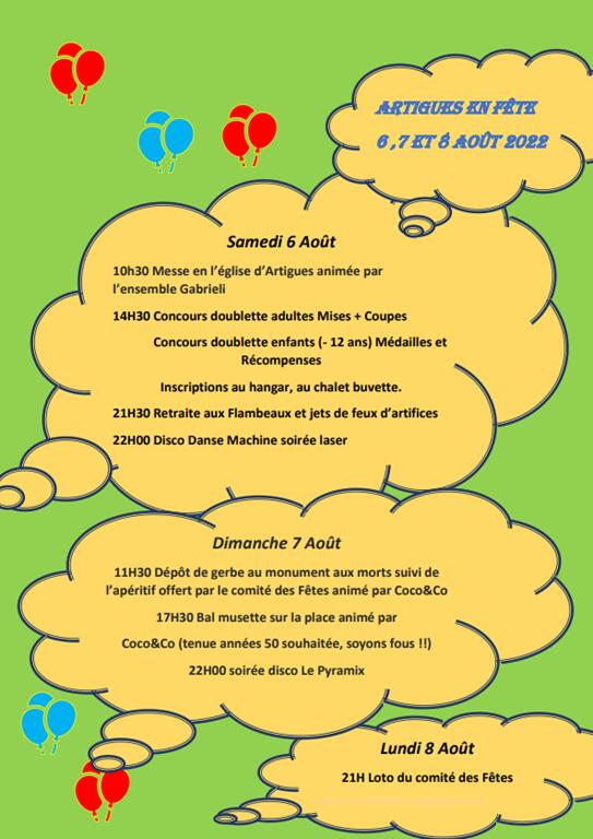 Fête d'artigues