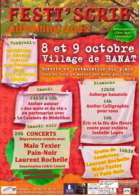 Affiche Festi'scrib 2022