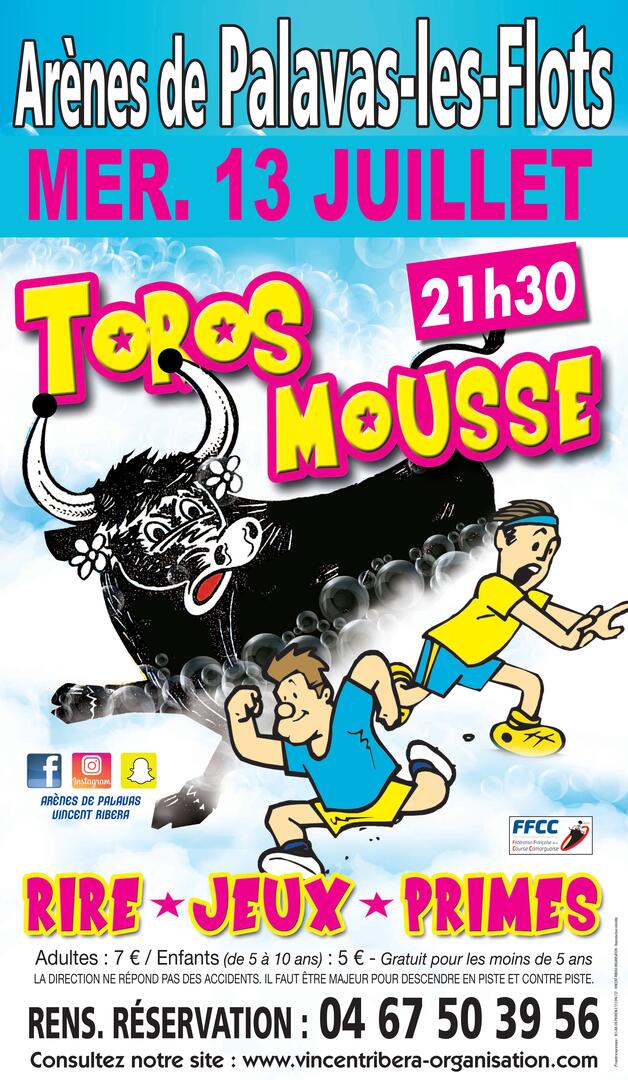 toro mousse palavas 13 JUILLET