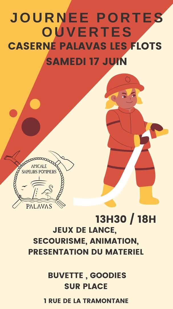 Affiche Journées Portes Ouvertes Sapeurs pompiers