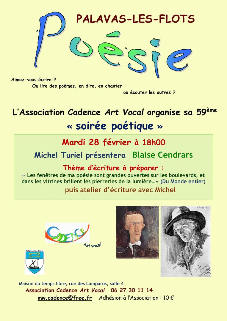 affiche soirée poésie Palavas 28 février 2023-1