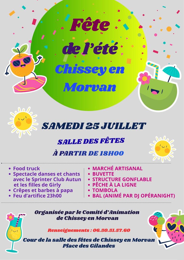Fête de l'été Moderne Illustré