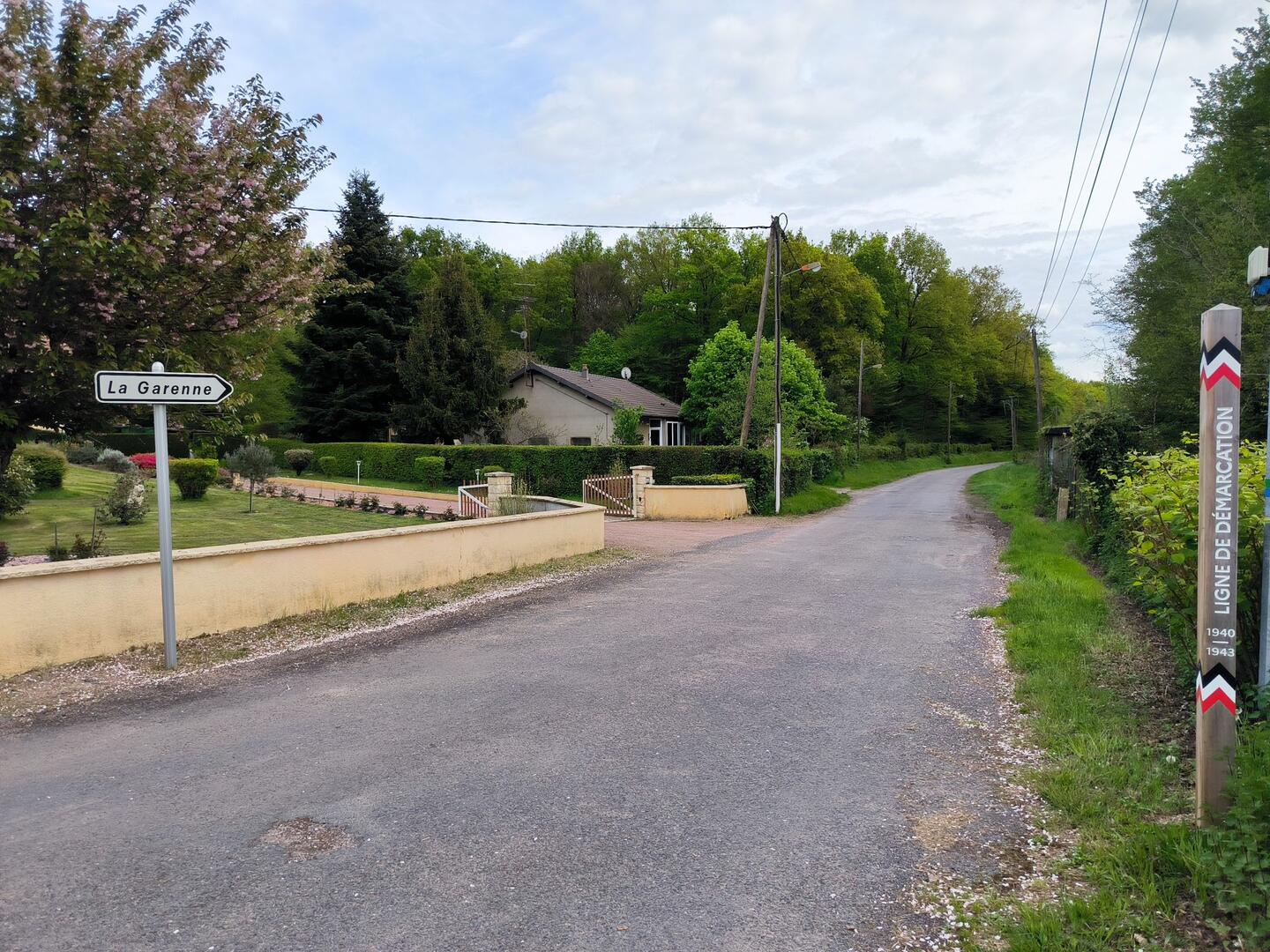Ligne de démarcation à La Garenne