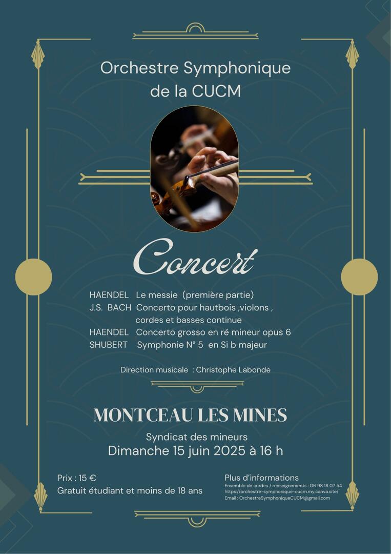 Affiche du concert du 15 juin 2025