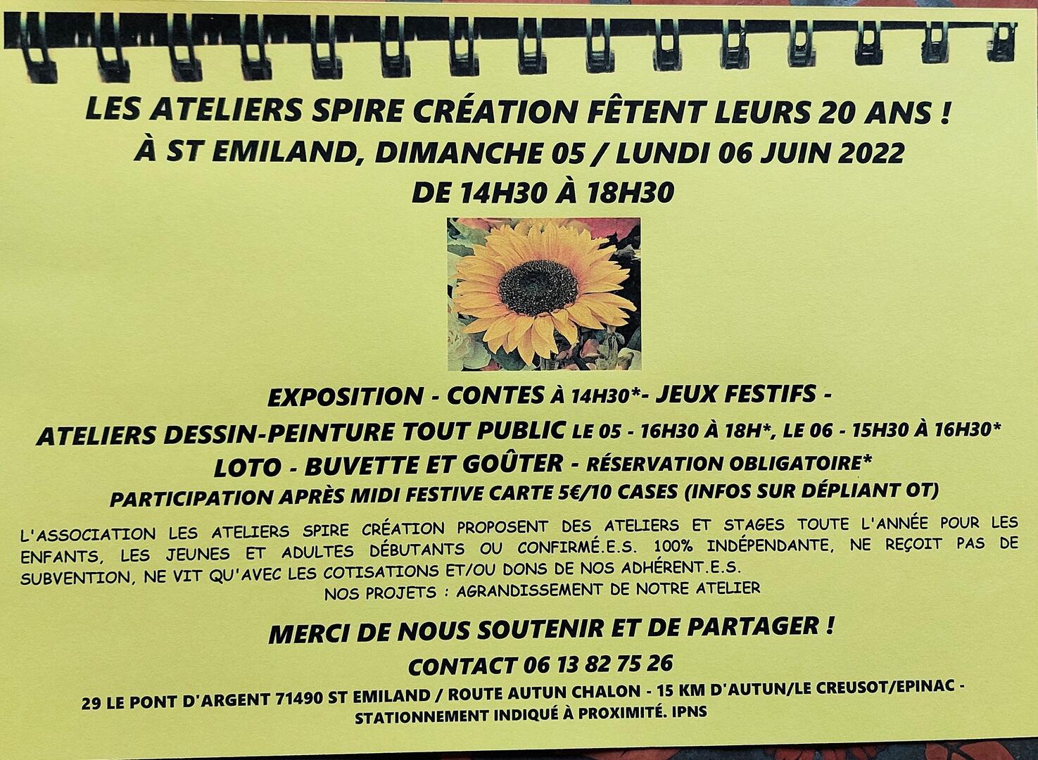 événement sain-emiland-autun-Les Ateliers SPIRE CREATION fêtent leurs 20 ans!