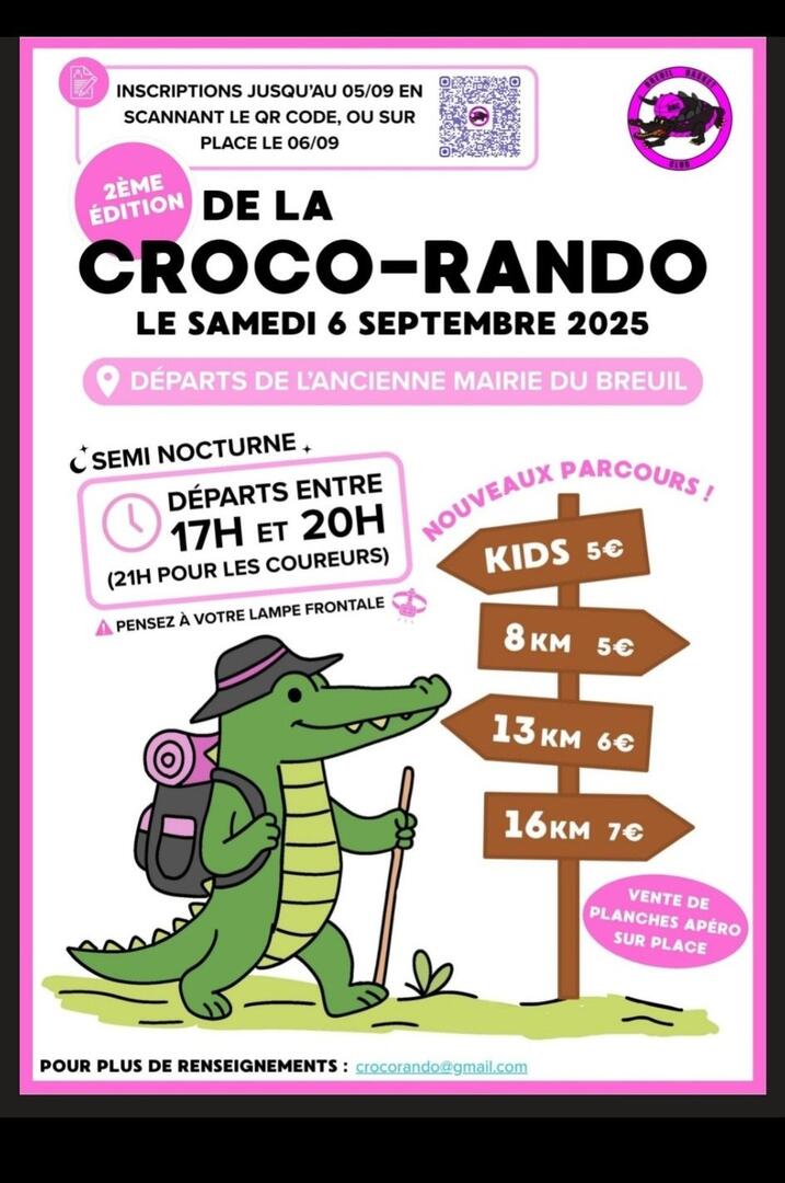 Affiche Croco Rando du BBC