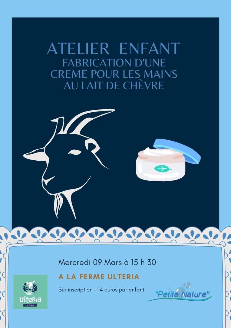 ATELIER ENFANTS FABRICATION CRÈME AU LAIT BIO DES BIQUETTES