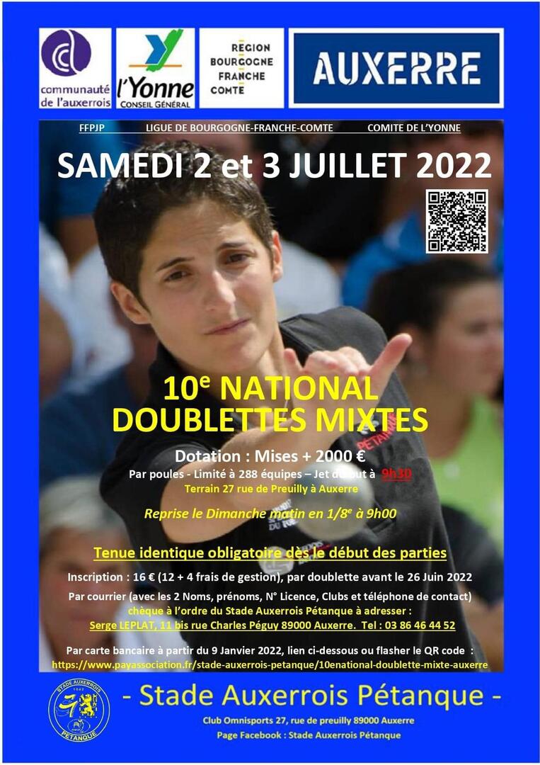 10E NATIONAL DOUBLETTE MIXTE