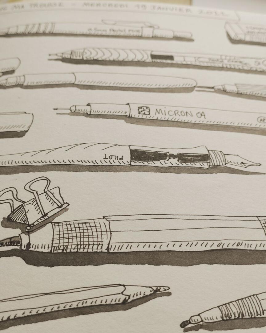 Atelier carnet de croquis - ma trousse