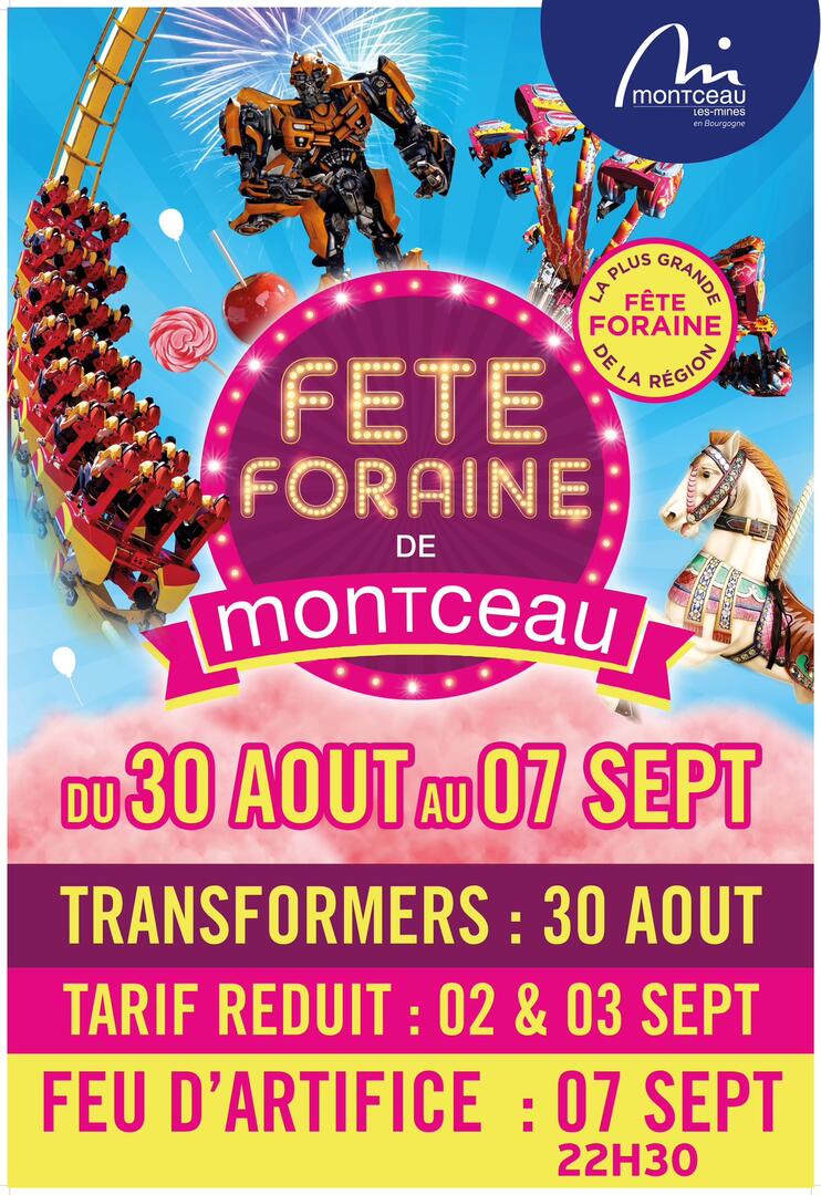 Affiche fête foraine 2025