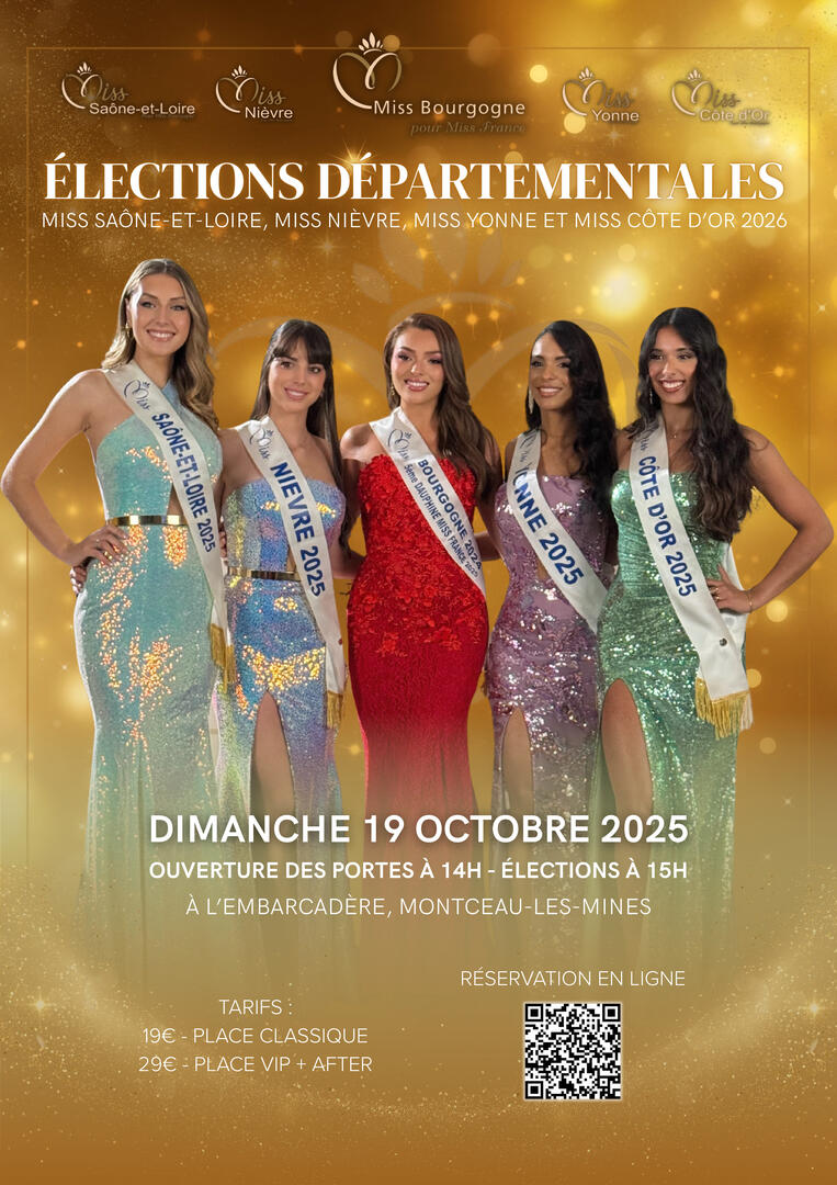 Affiche élection Miss Bourgogne