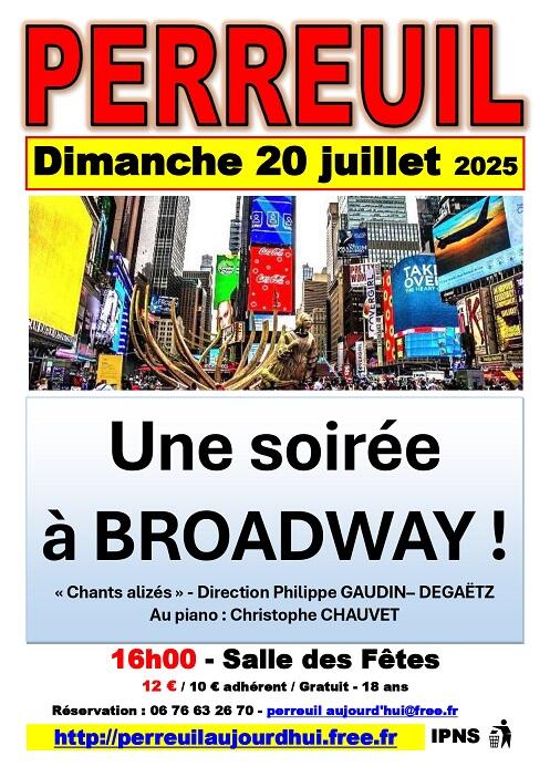 PERREUIL "Une soirée à BROADWAY"