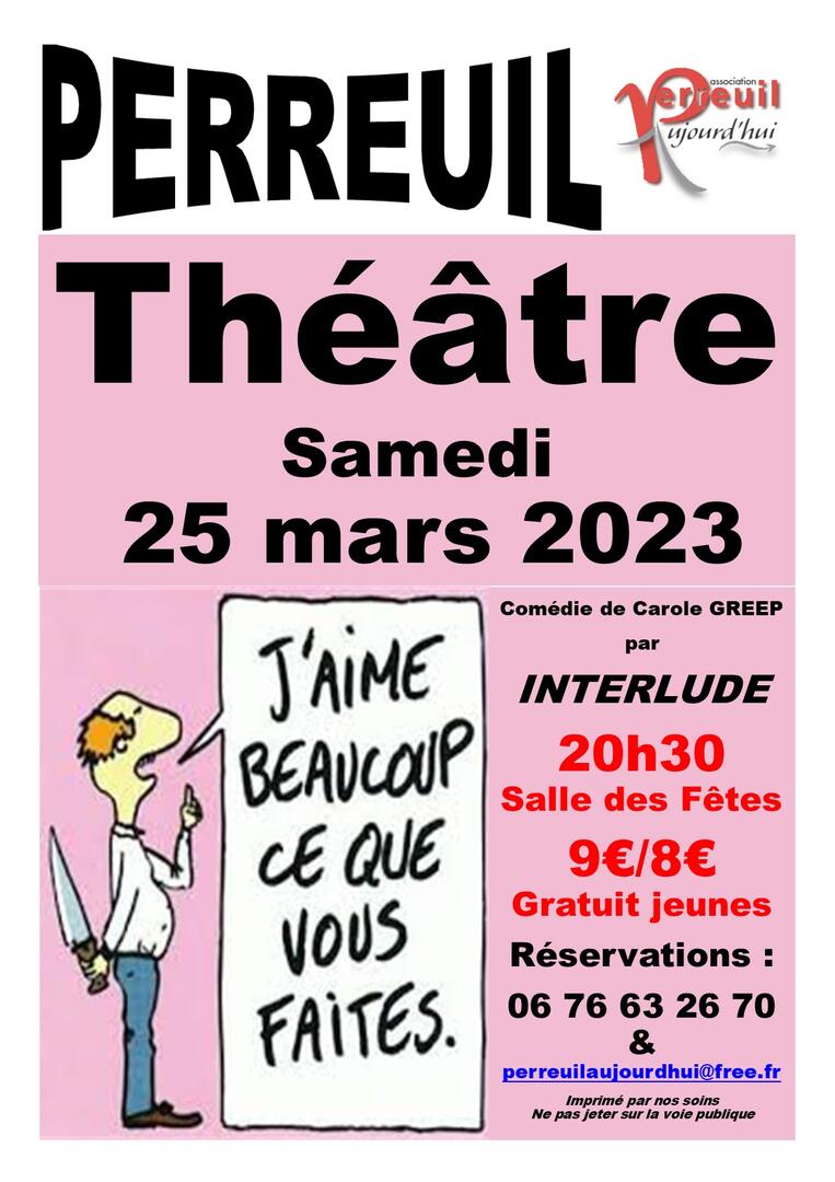Affcihe théâtre à Perrueil