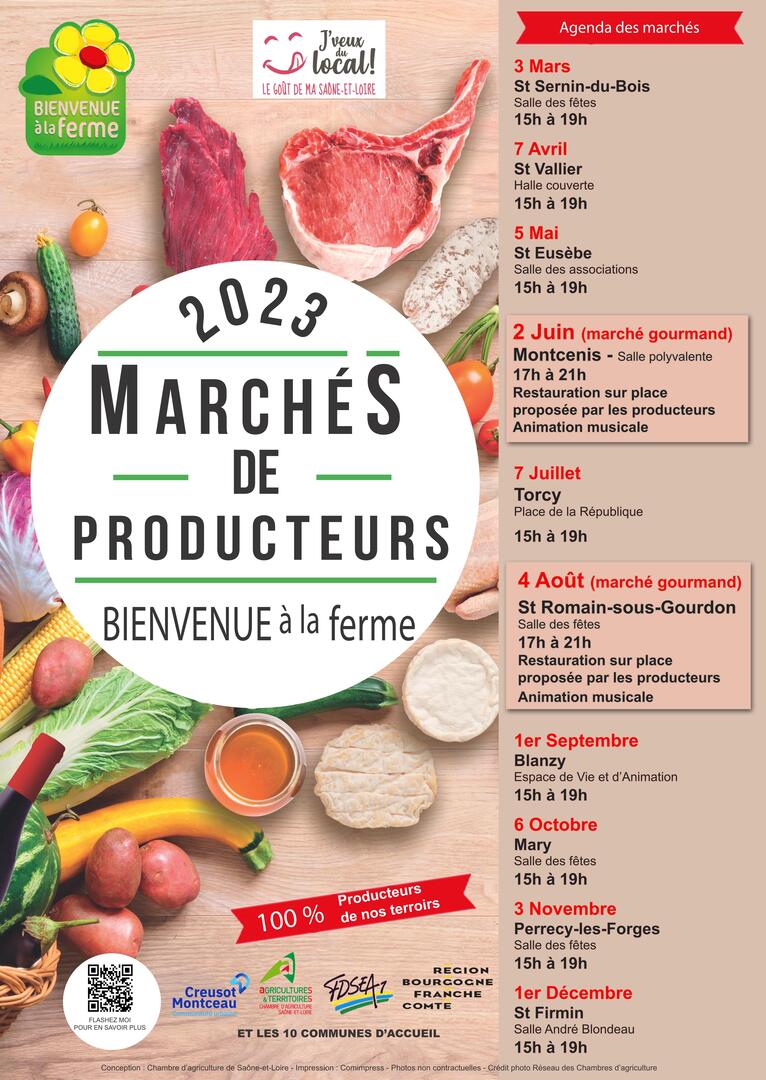 Affiche marchés de producteurs 2023