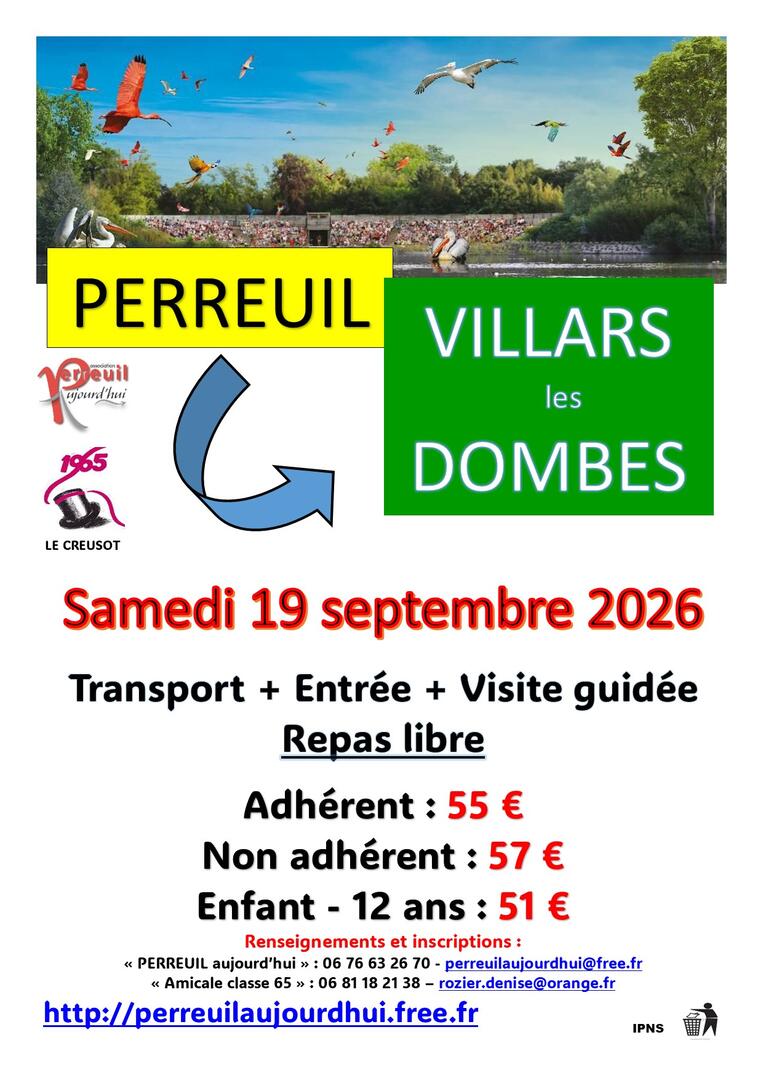 Perreuil au Parc des Oiseaux à Villars-les-Dombes