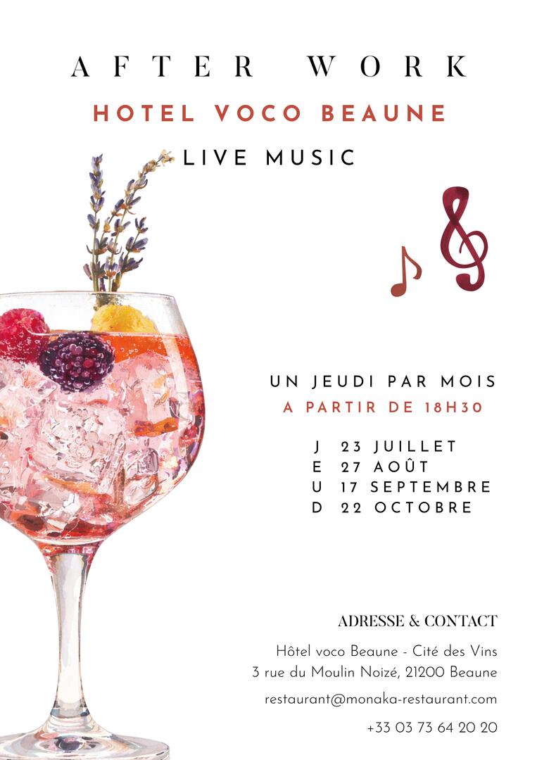 AFTERWORK MUSIC HÔTEL VOCO BEAUNE - CITÉ DES VINS