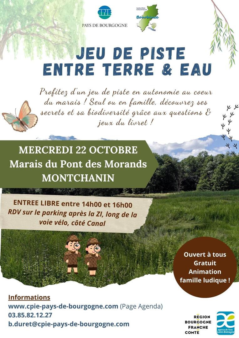 Jeu de piste entre terre et eau
