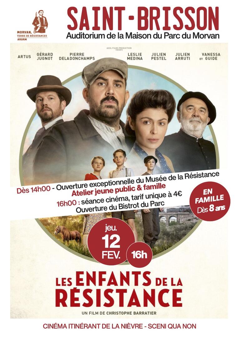 Affiche 12 fev St Brisson - Enfants de la Résistance