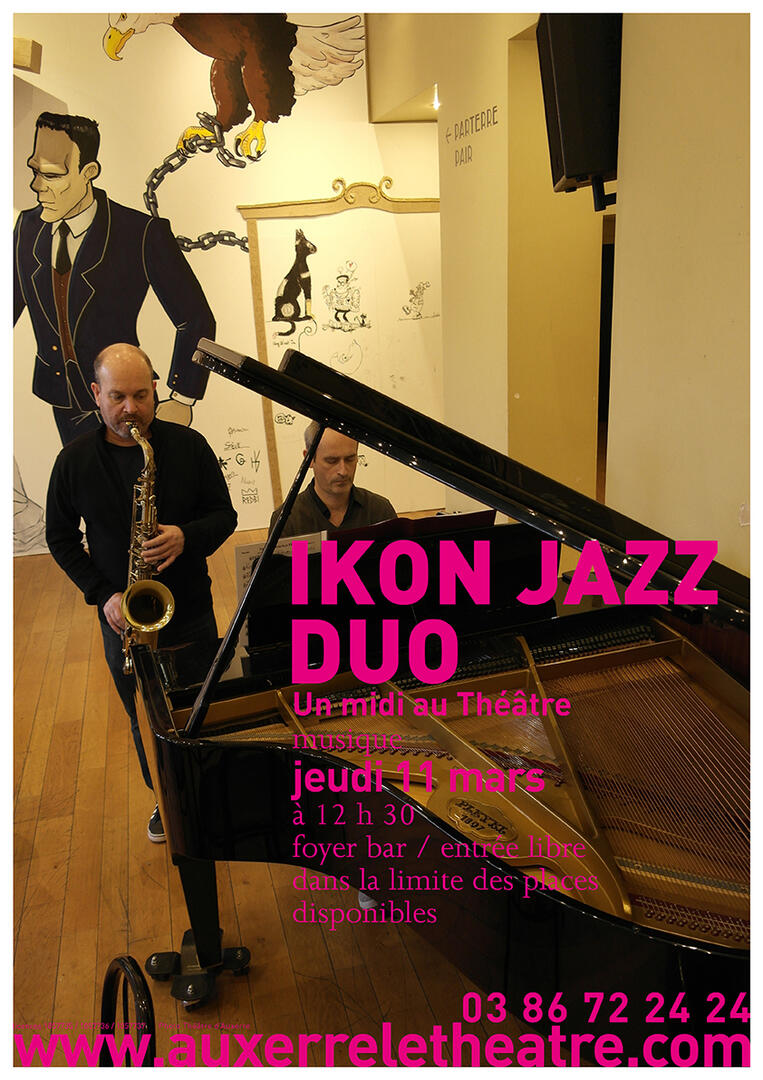 Affiche A3 ikon jazz duo