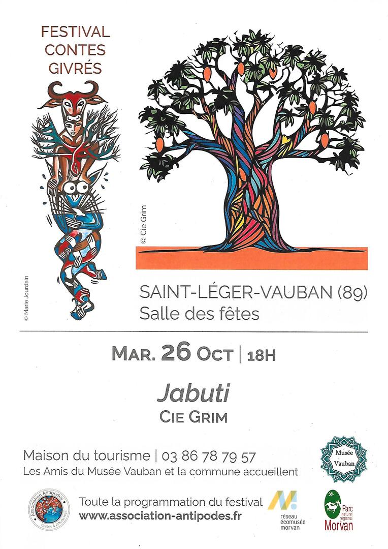 SPECTACLE "JABUTI" - FESTIVAL DES CONTES GIVRÉS EN BOURGOGNE FRANCHE-COMTÉ