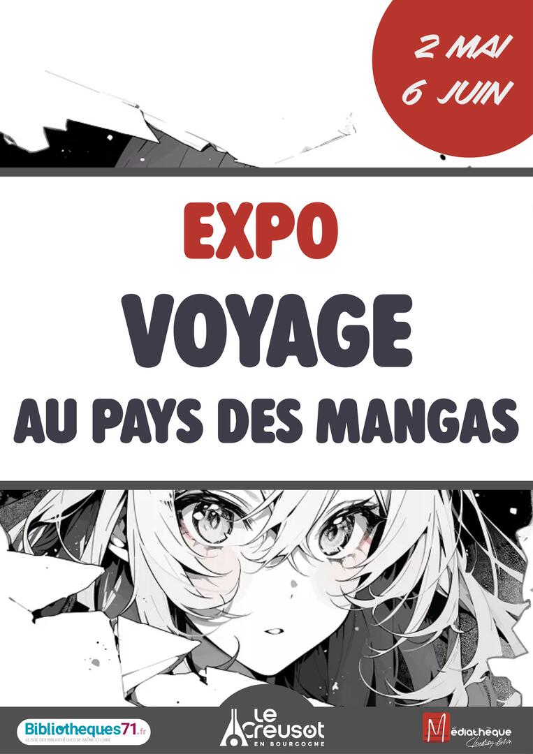 Affiche Expo Voyage au pays des mangas